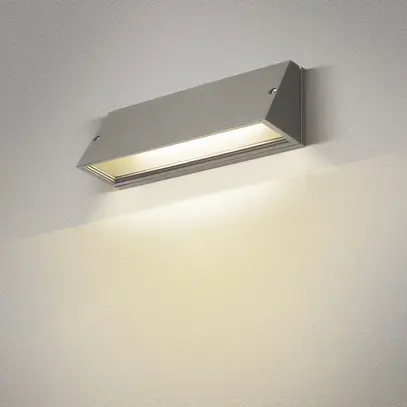 Applique LED SLV PEMA 14W 1420lm 3000/4000K IP65 280×100×90mm gris 