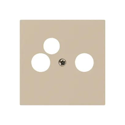Plaque frontale kallysto beige pour R/TV-NET 60×60mm 