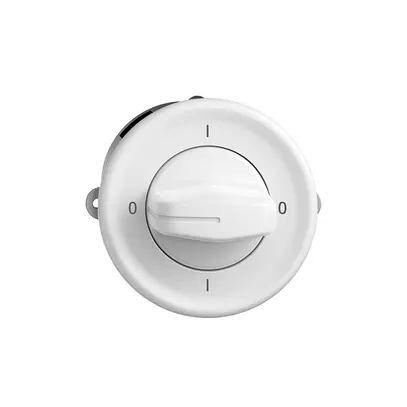 Interrupteur rotatif STANDARDdue 0/1L blanc, avec manette 