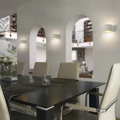 Applique SLV PLASTRA CURVED CUTRAIN R7s 20W VAR 295×130×125mm blanc 