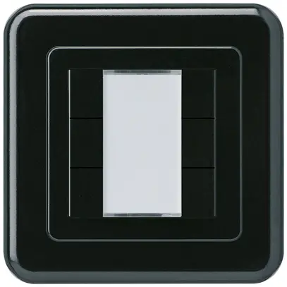 Poussoir ENC Hager basico C KNX sextuple noir 