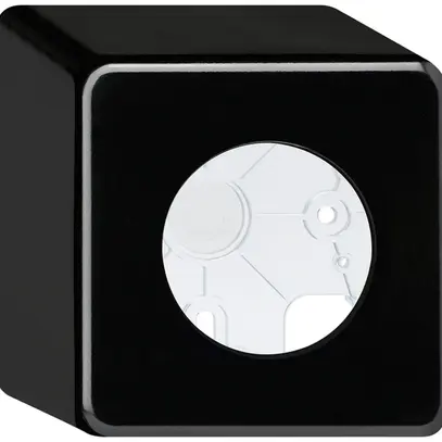 Boîtier AP basico noir h=64mm Ø43mm 
