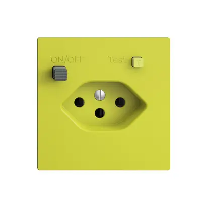 Prise ENC EDIZIOdue T13 FI 30mA F, lemon 