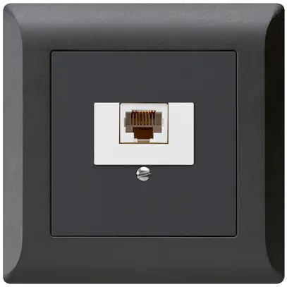 Boîte ENC kallysto.line 1×RJ45u noir 