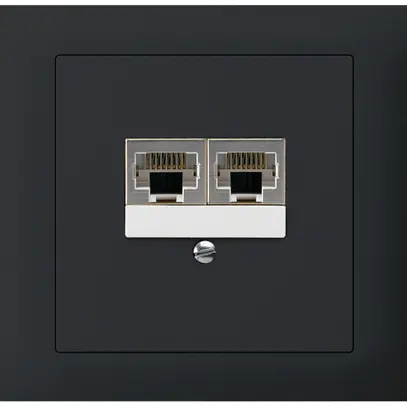 Scatola INS kallysto 2×RJ45s separato nero 