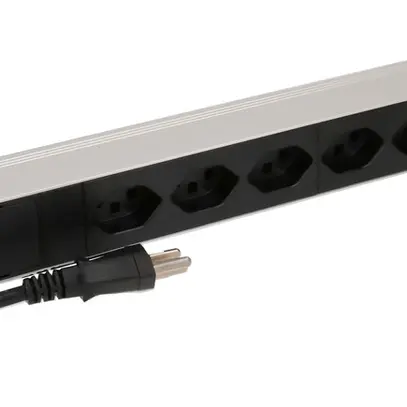Steckdosenleiste PDU 19" MH maxCONNECT 8×T23 1HE 3×1.5mm² 3m alu/schwarz 