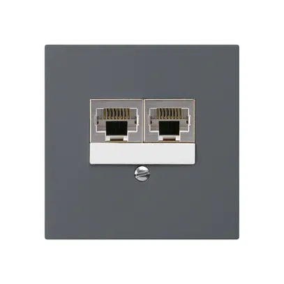 Scatola INC kallysto 2×RJ45s separato antracite 