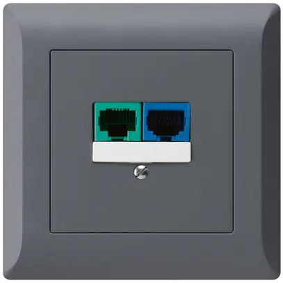Scatola INC DSL kallysto.line 2×RJ45 antracite 