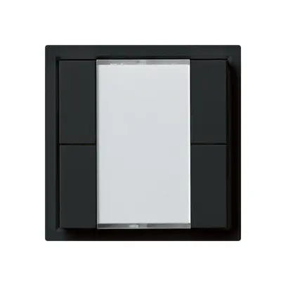 Poussoir multifonction ENC KNX kallysto quadruple noir 