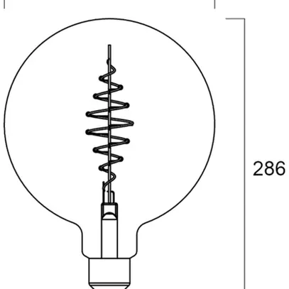 Lampada LED Sylvania ToLEDo Vintage E27 7.5W 450lm 2000K G200 ambra 