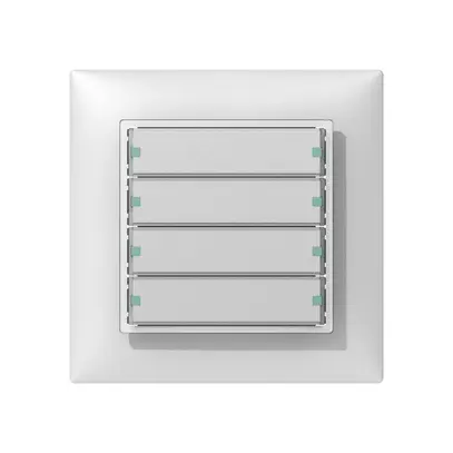 Senseur poussoir ENC SIDUS KNX type B 4/8, blanc 