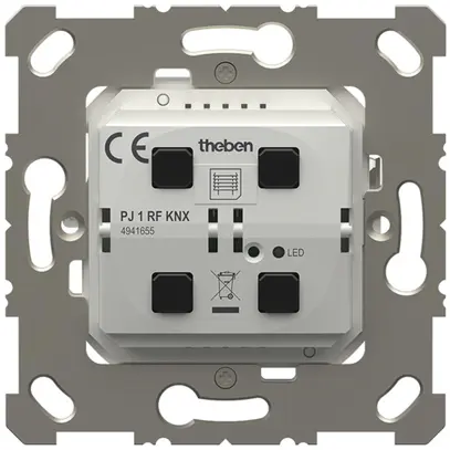 Poussoir RF ENC Theben PJ 1 RF KNX avec actionneur-commutateur 