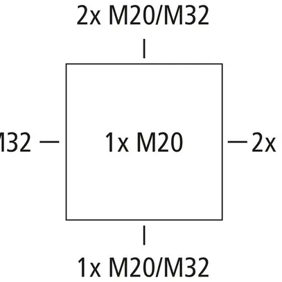 Boîte de dérivation AP Spelsberg Abox Pro XT-6² 127×127×75mm IP68 gr 
