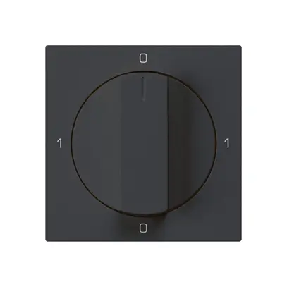 Inserto per interruttore rotativo kallysto 0/3L nero con manopola 