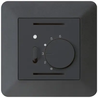 Termostato ambiente INC kallysto.trend nero con interruttore 
