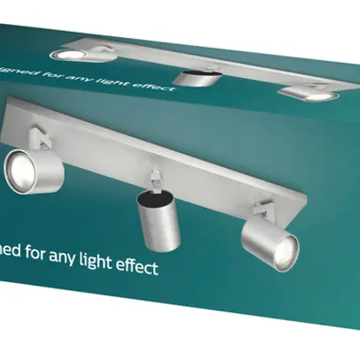 Spot Philips MYL Runner GU10 3×20W VAR aluminium 