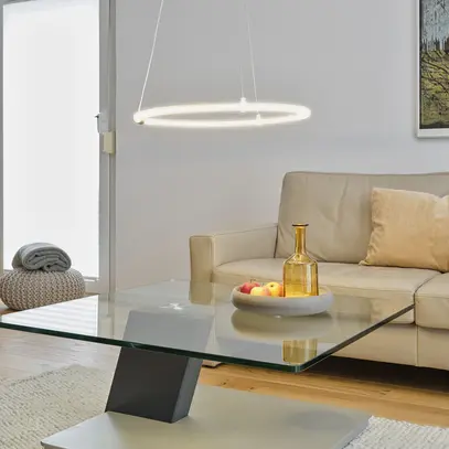 Luminaire suspendu LED LEDVANCE Decor Aura 18W 2000lm 830 Ø498 transparent 