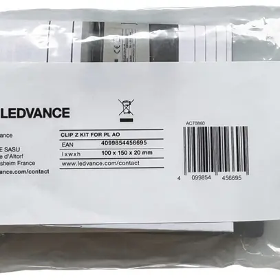 Jeu de crampons de montage LEDVANCE acier 115×39×7mm gris 4 pcs 