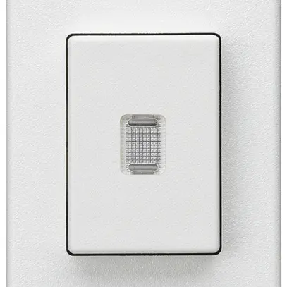 Pulsante INS Hager FLF 10A/250V 0/2L illuminato bianco 