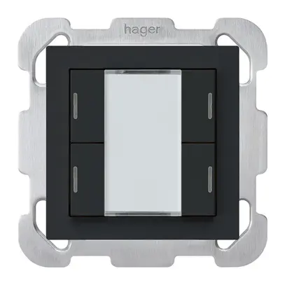 Tasto INC kallysto B KNX 4× LED RGB s/e-link nero 