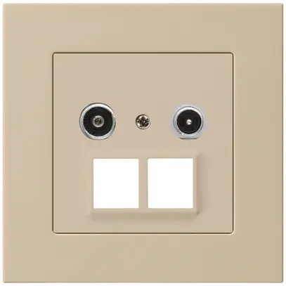Prise multimédia ENC kallysto.pro R/TV 4dB 2GHz beige 