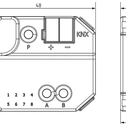 Coupleur de médias KNX INC Theben TP-RF 