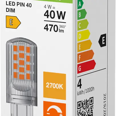 LED-Lampe LEDVANCE PIN G9 4W 470lm 2700K DIM Ø18×52mm klar 
