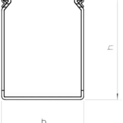 Canale di cablaggio Bettermann LKVH 75×125mm senza alogeno grigio chiaro 