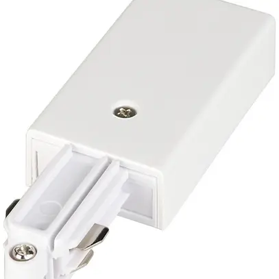 Alimentation SLV pour rail conducteur AP 1-phase, terre droite blanc 
