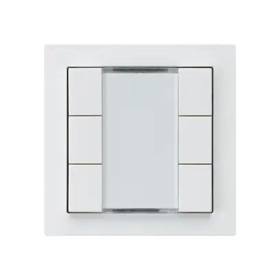 UP-Taster kallysto A KNX 6× s/e-link weiss 