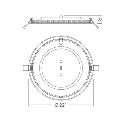 Downlight LED ZOE VarioFlex 2000lm 830/35/40 Ø200mm 