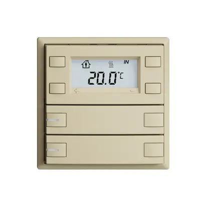 Pulsante RTH INC KNX 2×EDIZIOdue F vanille, con LED RGB 