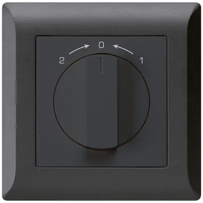 Contatto rotativo INC 1>0<2 nero kallysto.line con manopola 