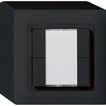 Poussoir universel AP 4×kallysto avec LED noir 