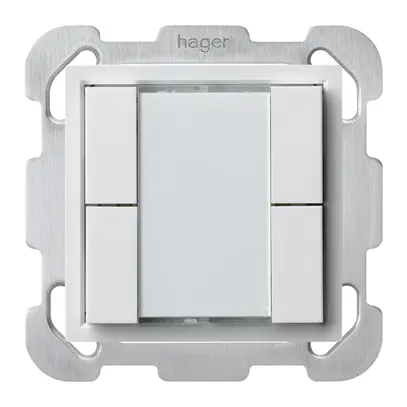 Pulsante multifunzionale INC KNX kallysto B quadruplo bianco 
