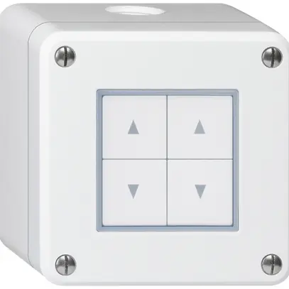 AP-Storenschalter robusto IP55 weiss mit 4 Funktionstasten 