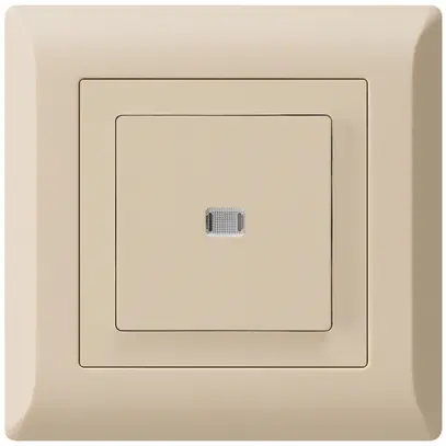 Interruttore pulsante luminoso INC kallysto.line 3/1P beige 