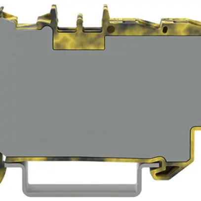 Borne de passage WAGO Contact TOPJOB S 1×6/6×1.5mm² gris foncé/jaune 