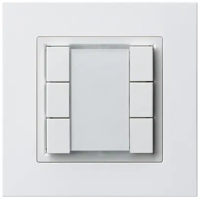 Poussoir multifonction ENC kallysto.pro KNX RF 6× blanc 