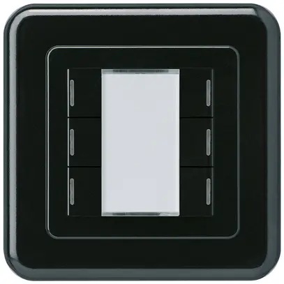 Pulsante INC Hager basico C KNX sestuplo LED nero 