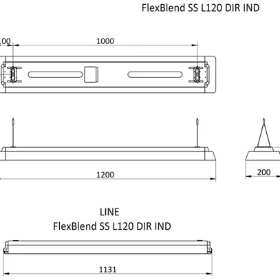 Lampada sospesa FlexBlend SP342P 4800lm bianco 