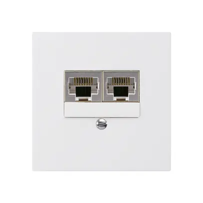 Scatola INC kallysto 2×RJ45s separato bianco 