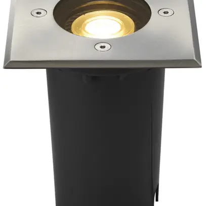 EB-Bodenleuchte SLV SOLASTO, GU10 6W eckig IP67 Edelstahl 