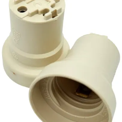Portalampada E27 ELBRO materia sintetica beige 