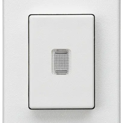 Pulsante INS Hager FLF 10A/250V 0/1L illuminato bianco 