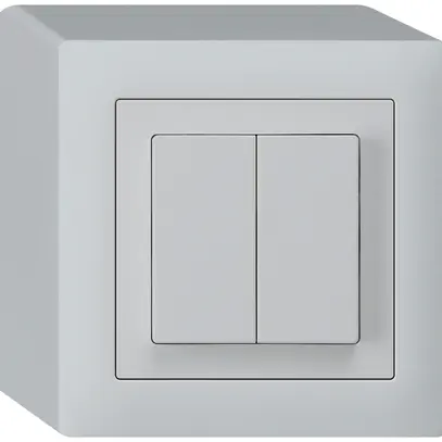 Interruttore AP kallysto 1/3+3/1L grigio chiaro 