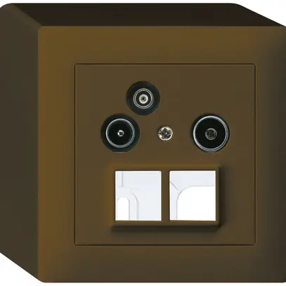 Prise pour antenne AP R/TV-Données kallysto HMS 2GHz 4dB brun 