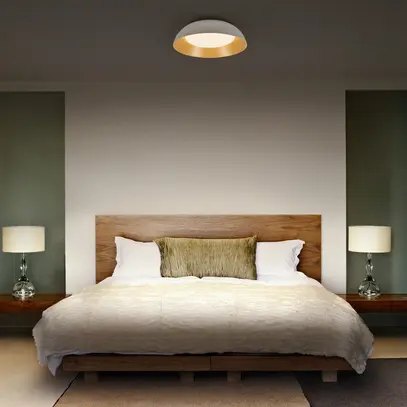 LED-Deckenleuchte LEDVANCE Orbis Alva 36W 1600lm 830 Ø505×140mm weiss/Holz 