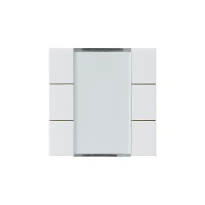 Frontset Hager kallysto 6×KNX systemlink/easylink weiss 