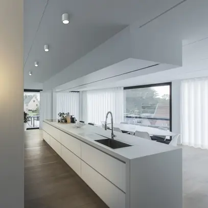 Plafonnier LED SLV OCULUS 11W 780lm 2000…3000K VAR Ø90×90mm blanc 